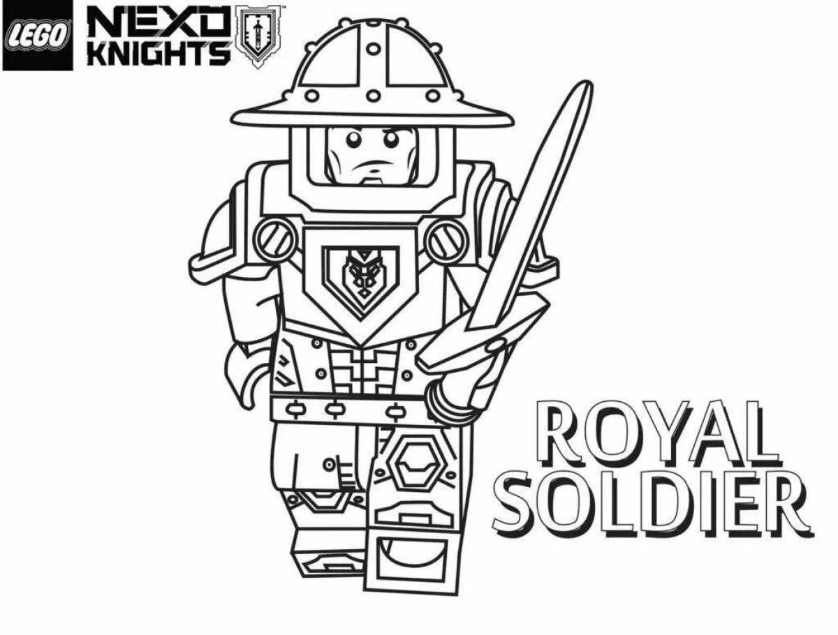 Coloring toy soldiers grand lego