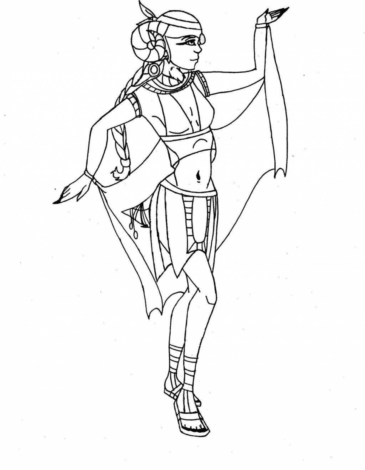 Large coloring book gods of egypt