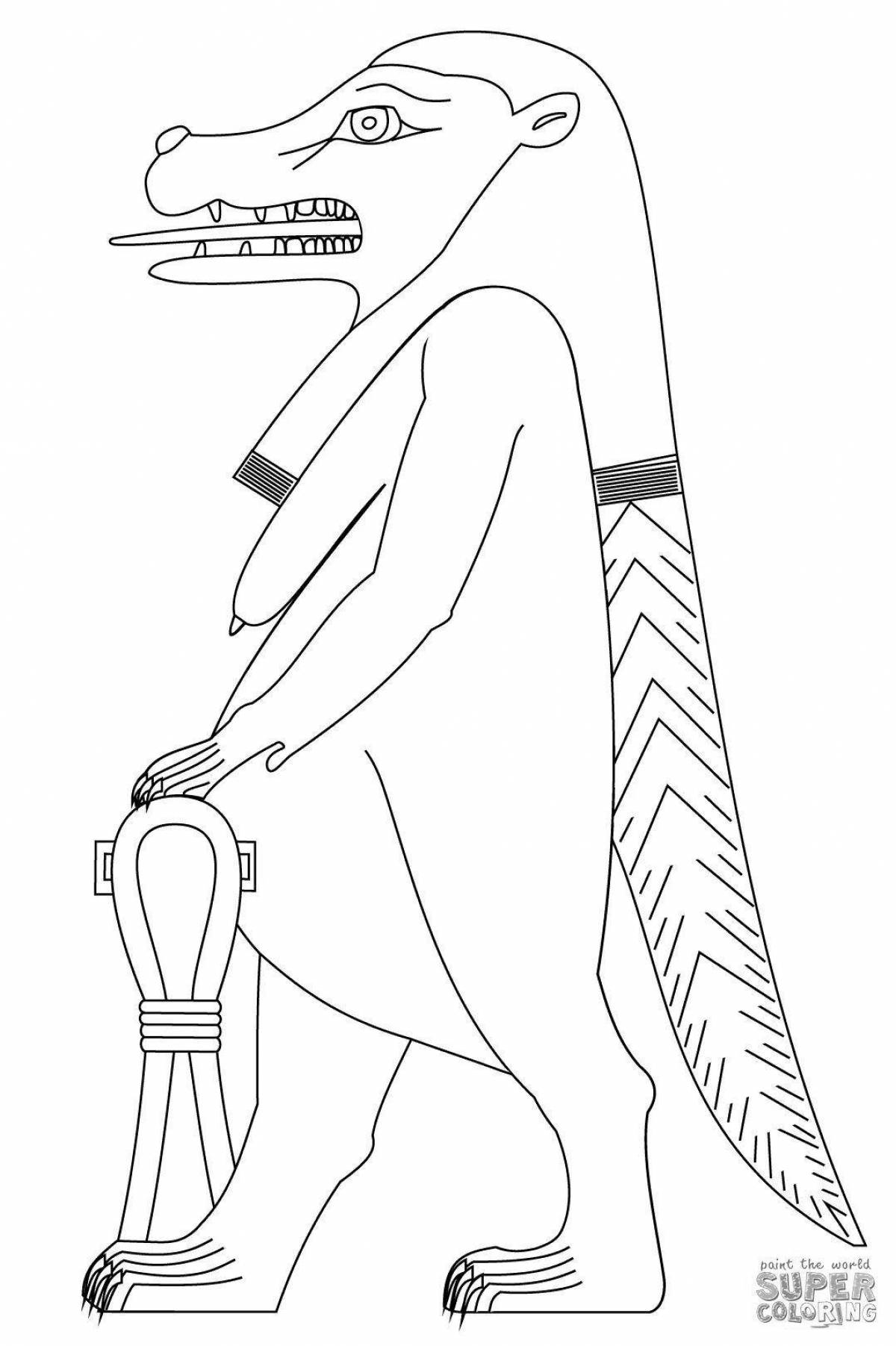 Царственная раскраска боги египта