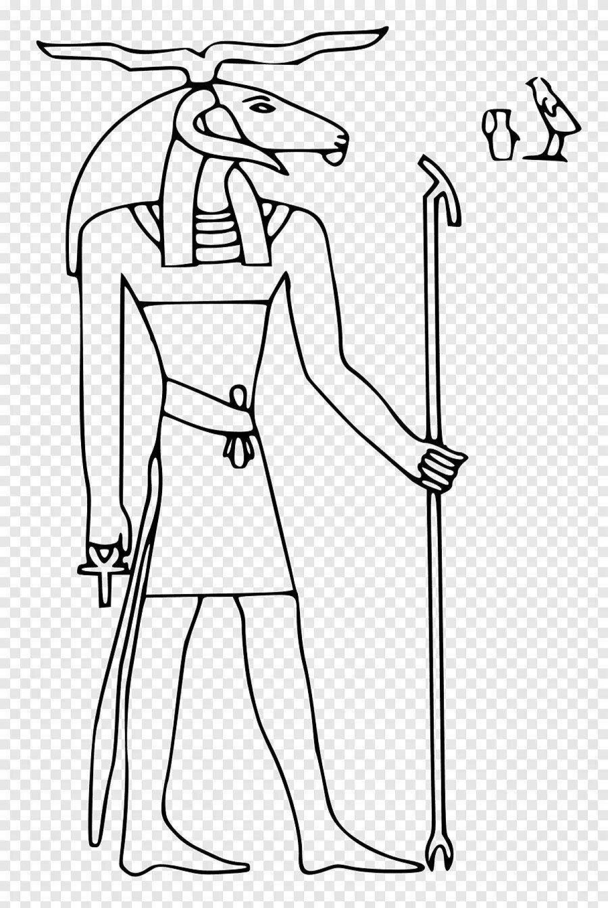 Грандиозная раскраска боги египта