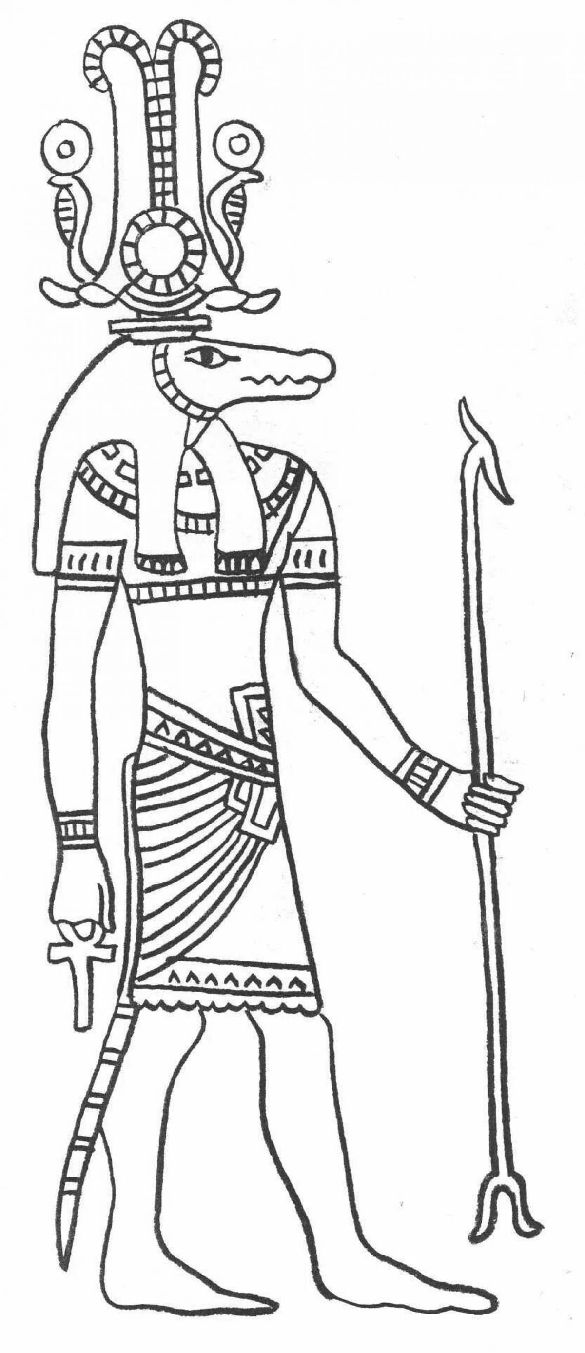 Яркая раскраска боги египта