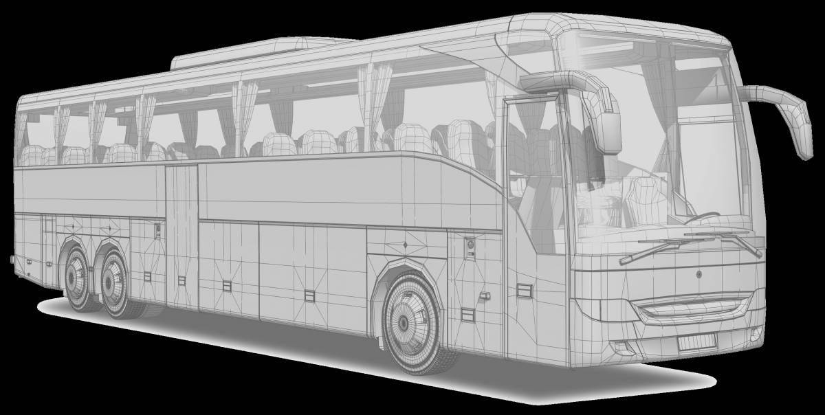 Раскраска сказочный автобус liaz