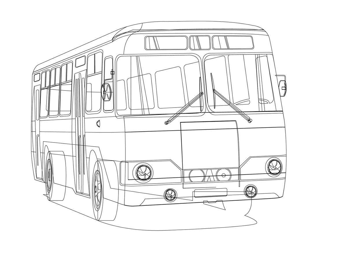 Coloring page awesome liaz bus