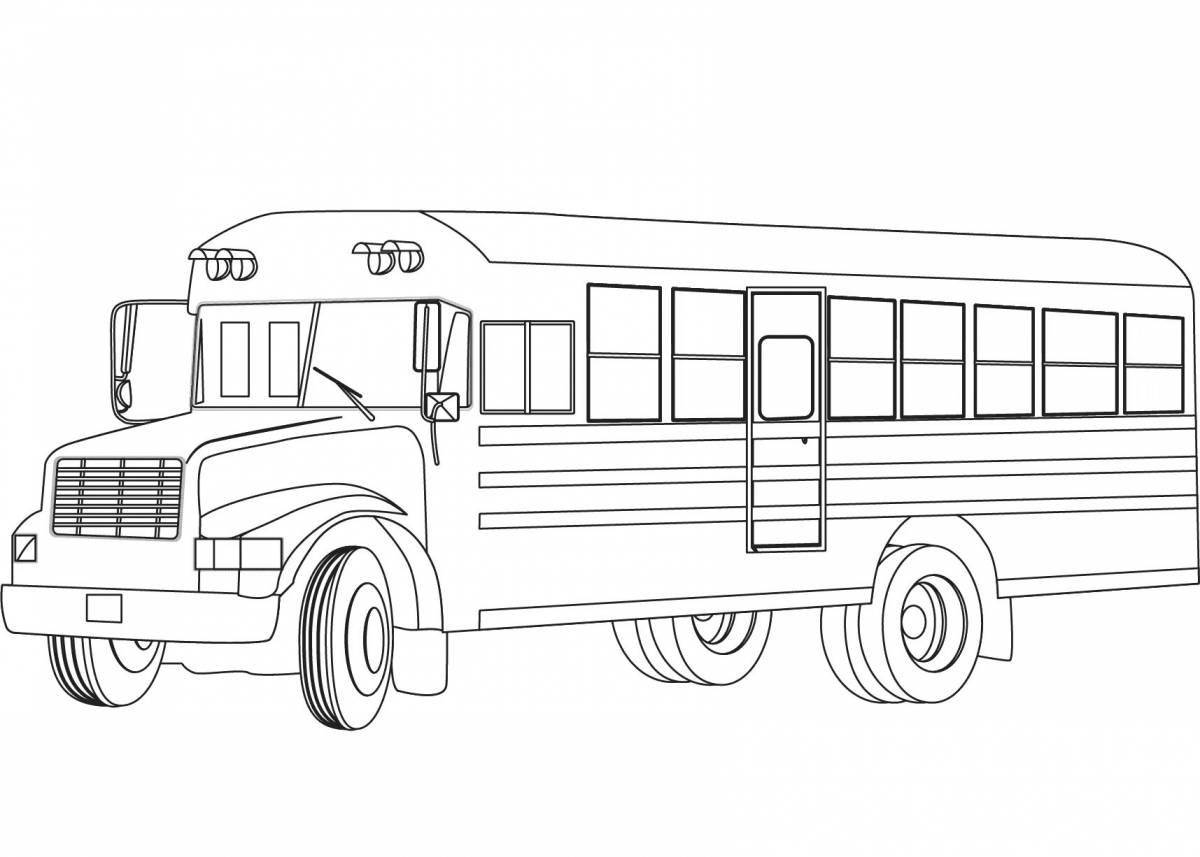 Lovely liaz bus coloring page