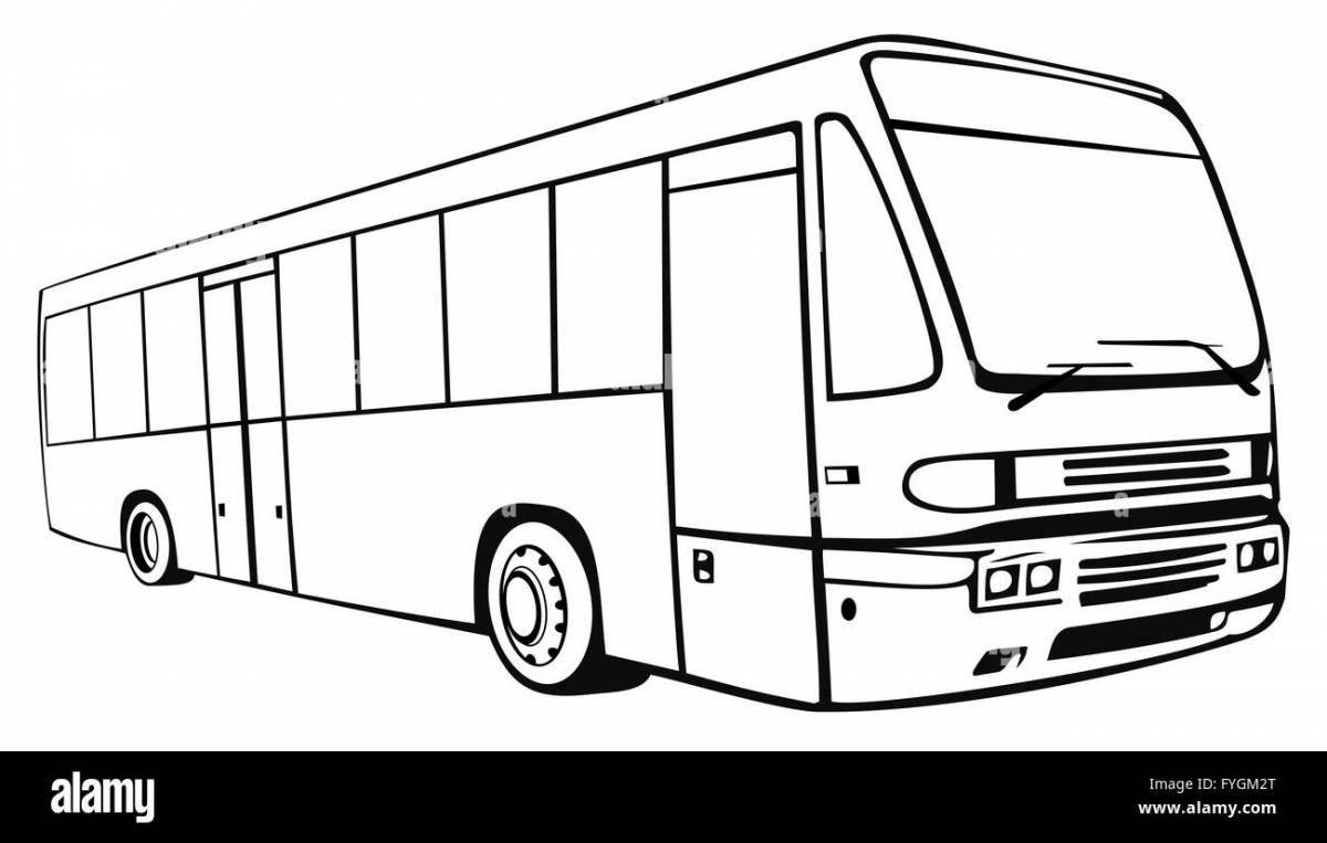 Coloring page adorable Liaz bus