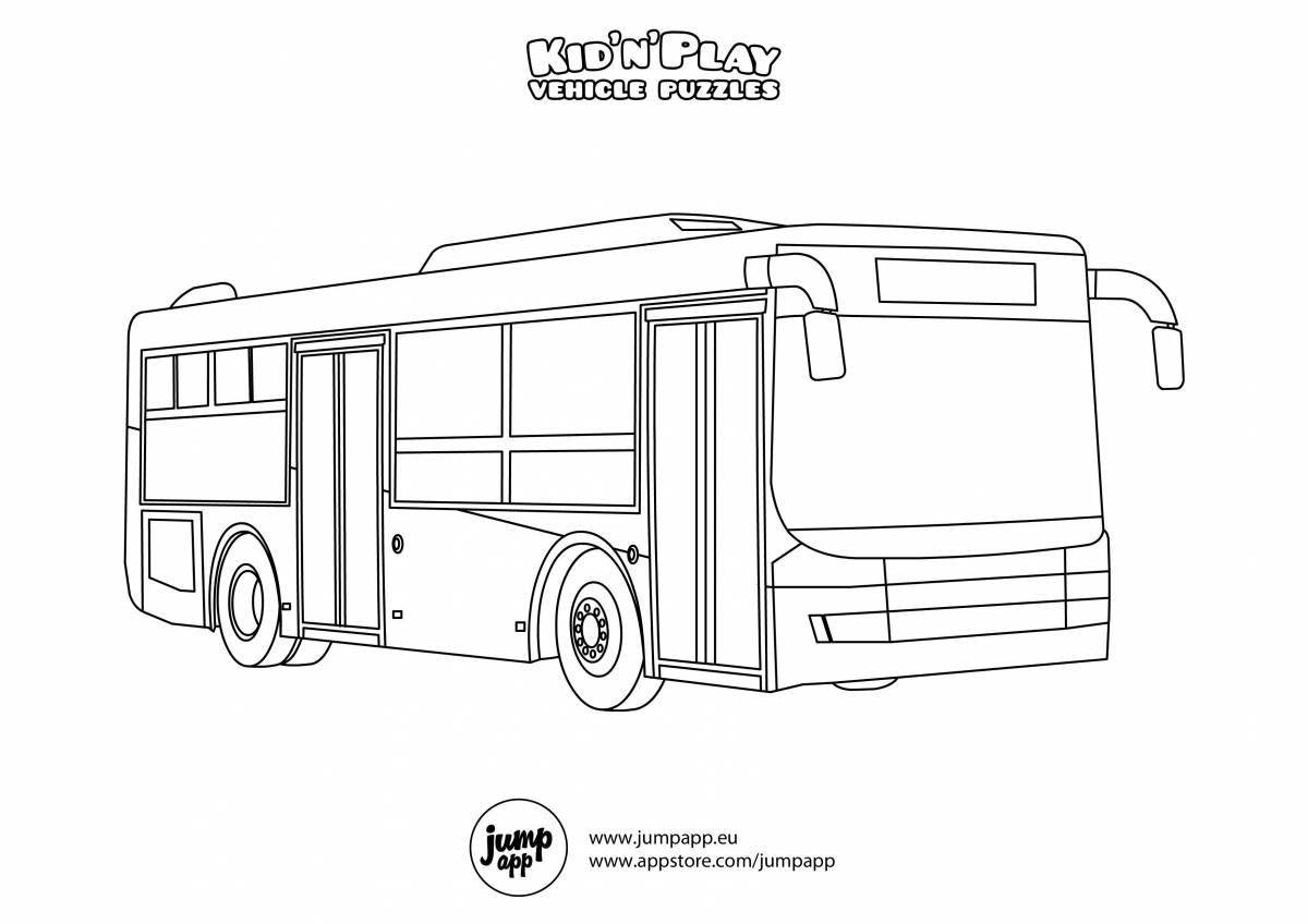 Coloring page nice bus liaz