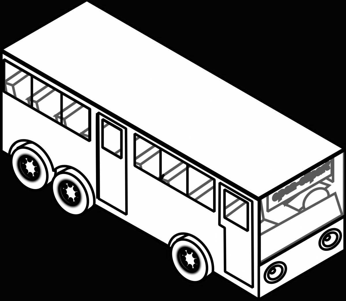 Привлекательный автобус liaz раскраска