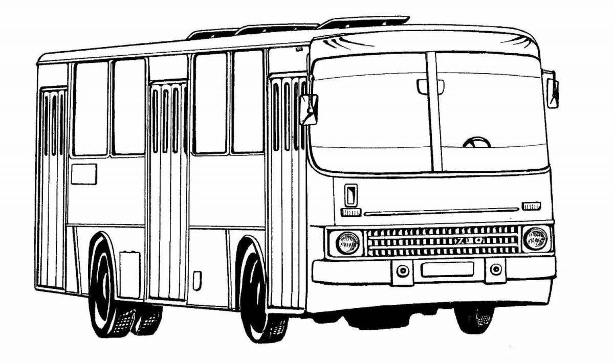 Intriguing liaz bus coloring book