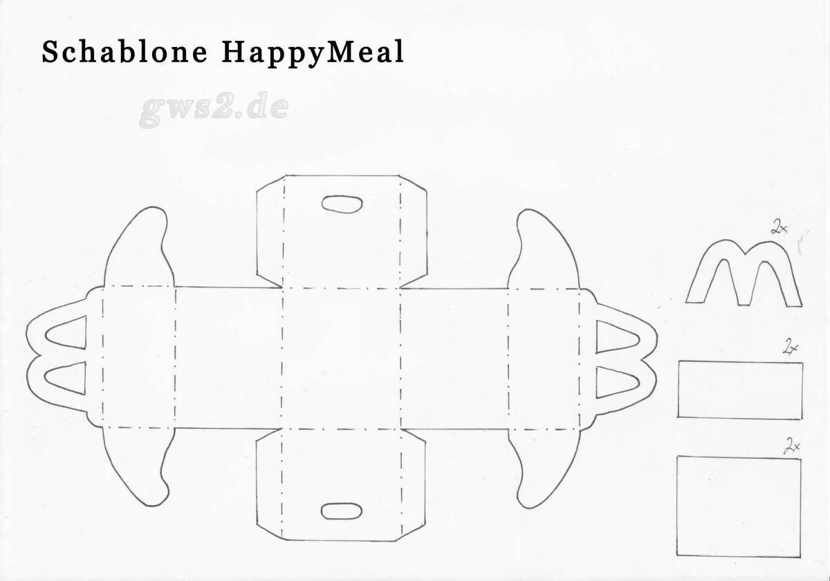 Happy meal coloring book