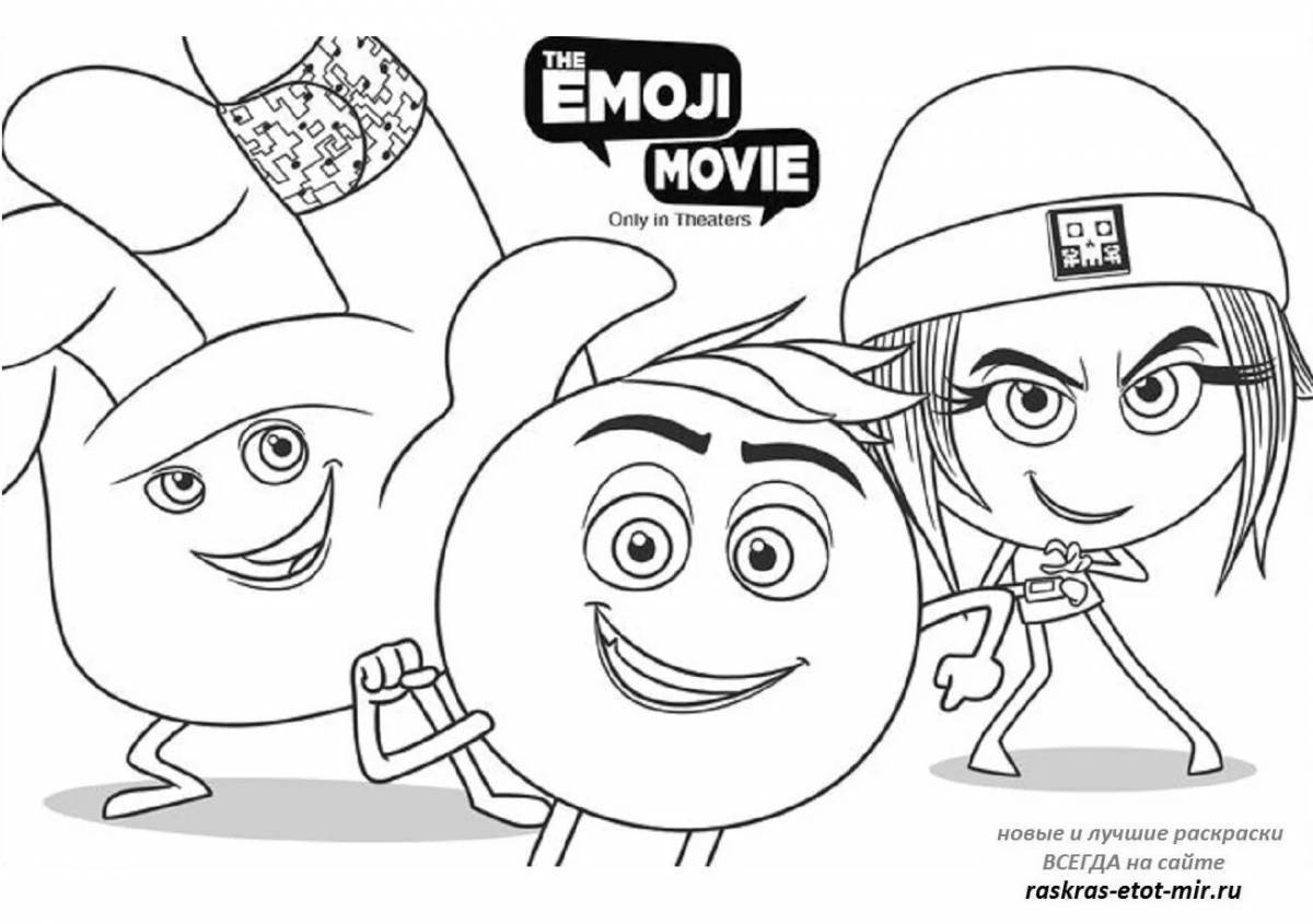 Colorful happy meal coloring page