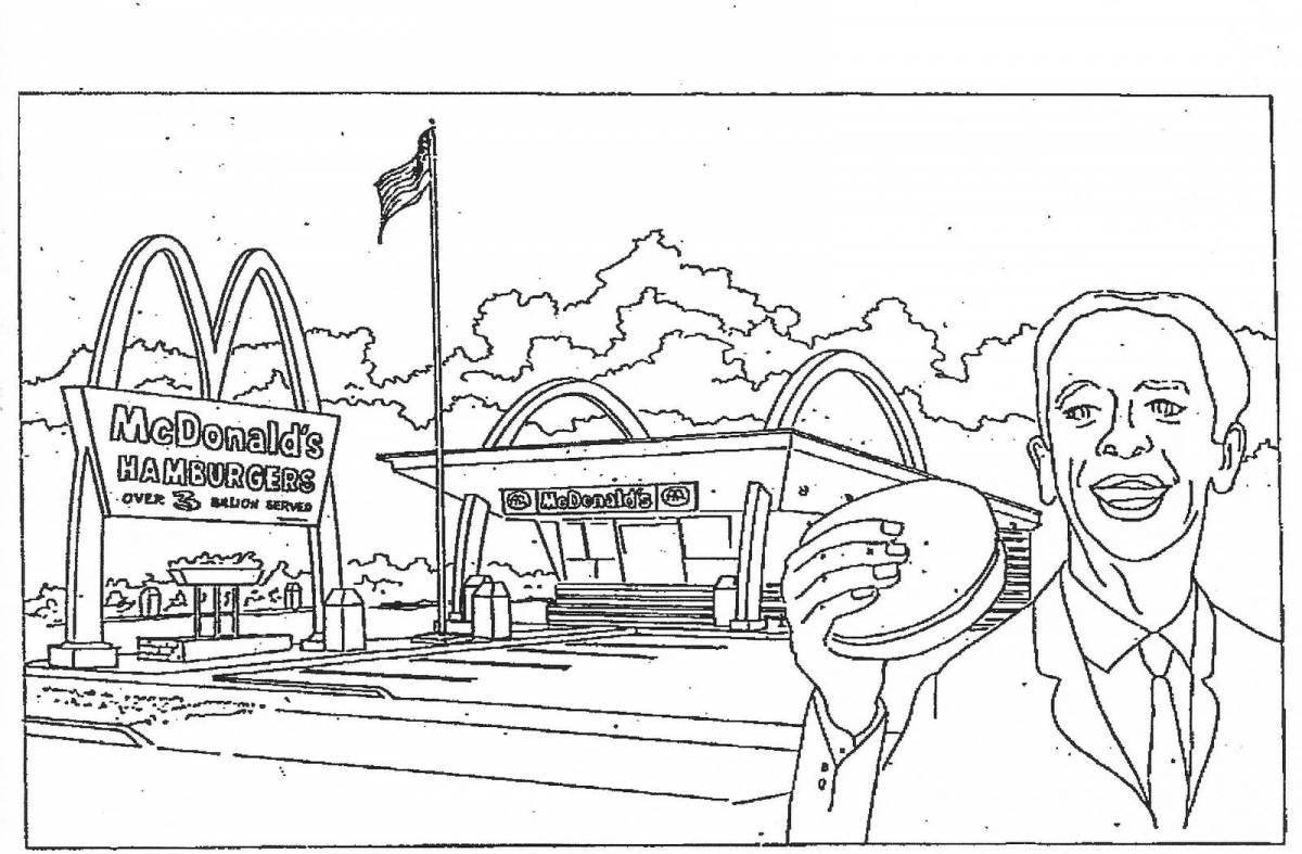 Exquisite happy meal coloring book