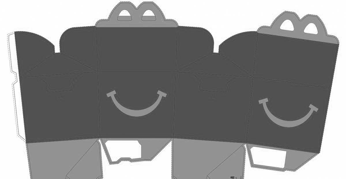 Happy meal coloring page
