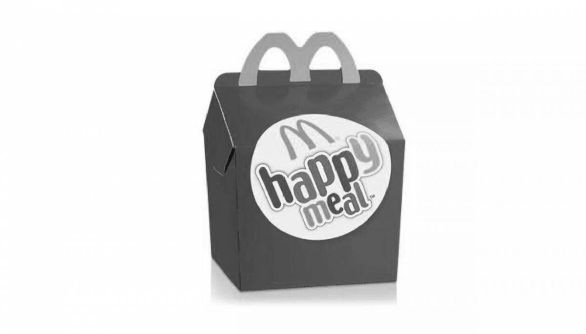 Happy meal stimulating coloring book