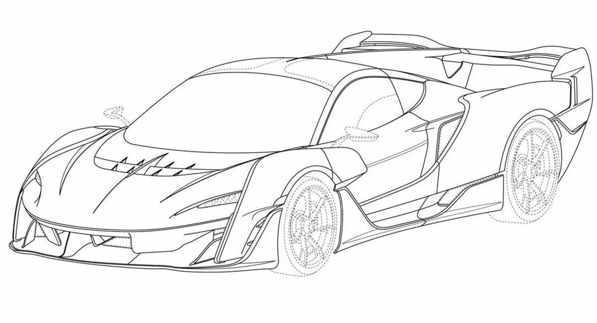 Detailed mclaren coloring