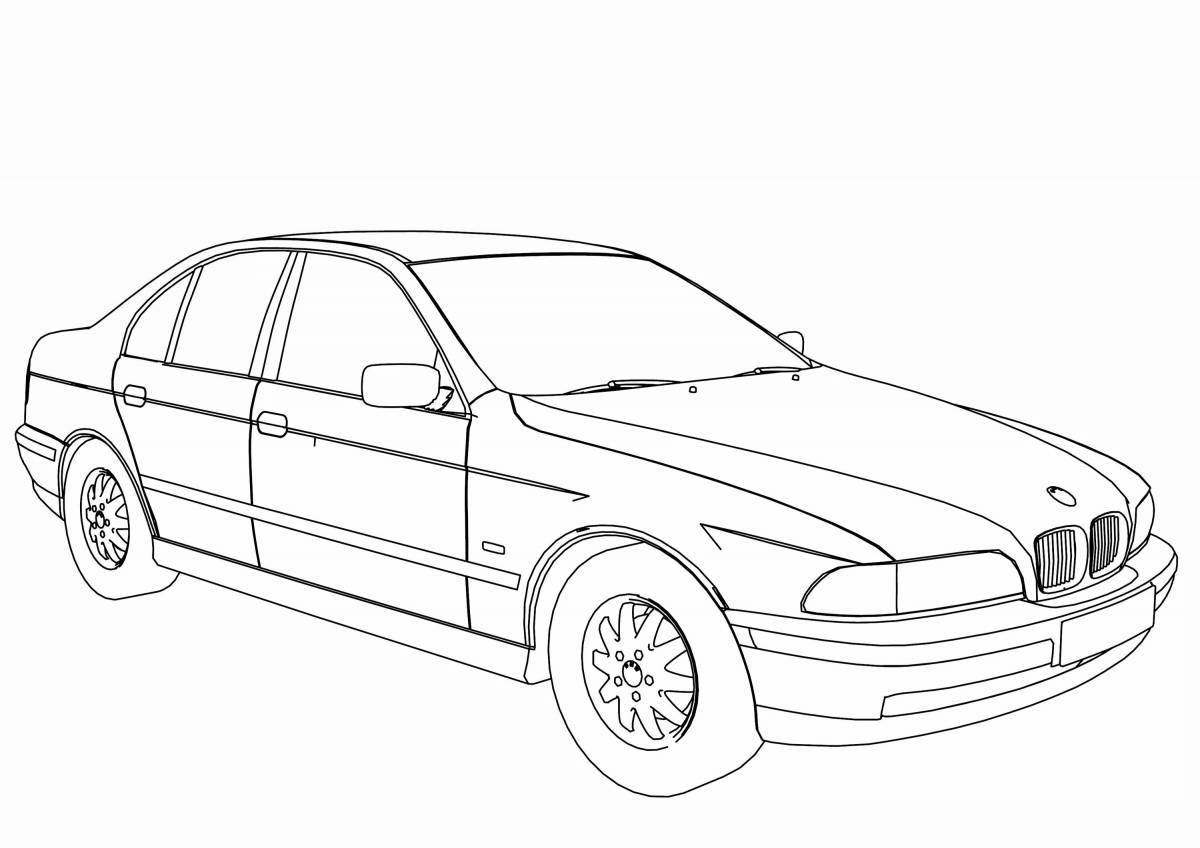 Attractive vmw car coloring book