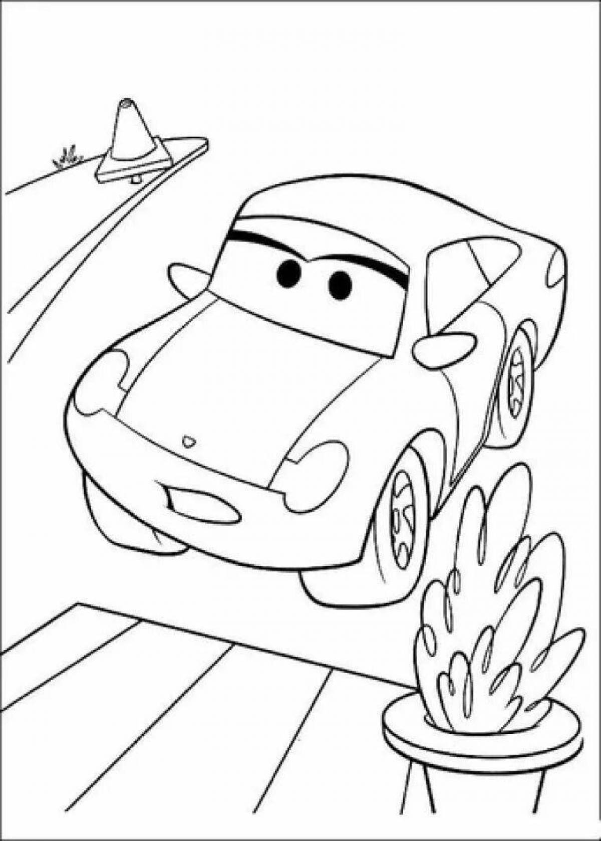 Coloring page marvelous sally cars
