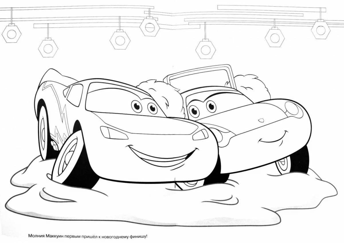 Coloring page amazing sally cars