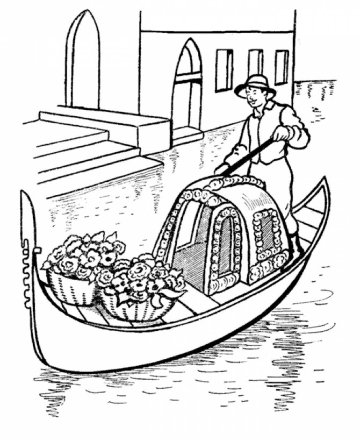 Лодка Баркарола Венеция