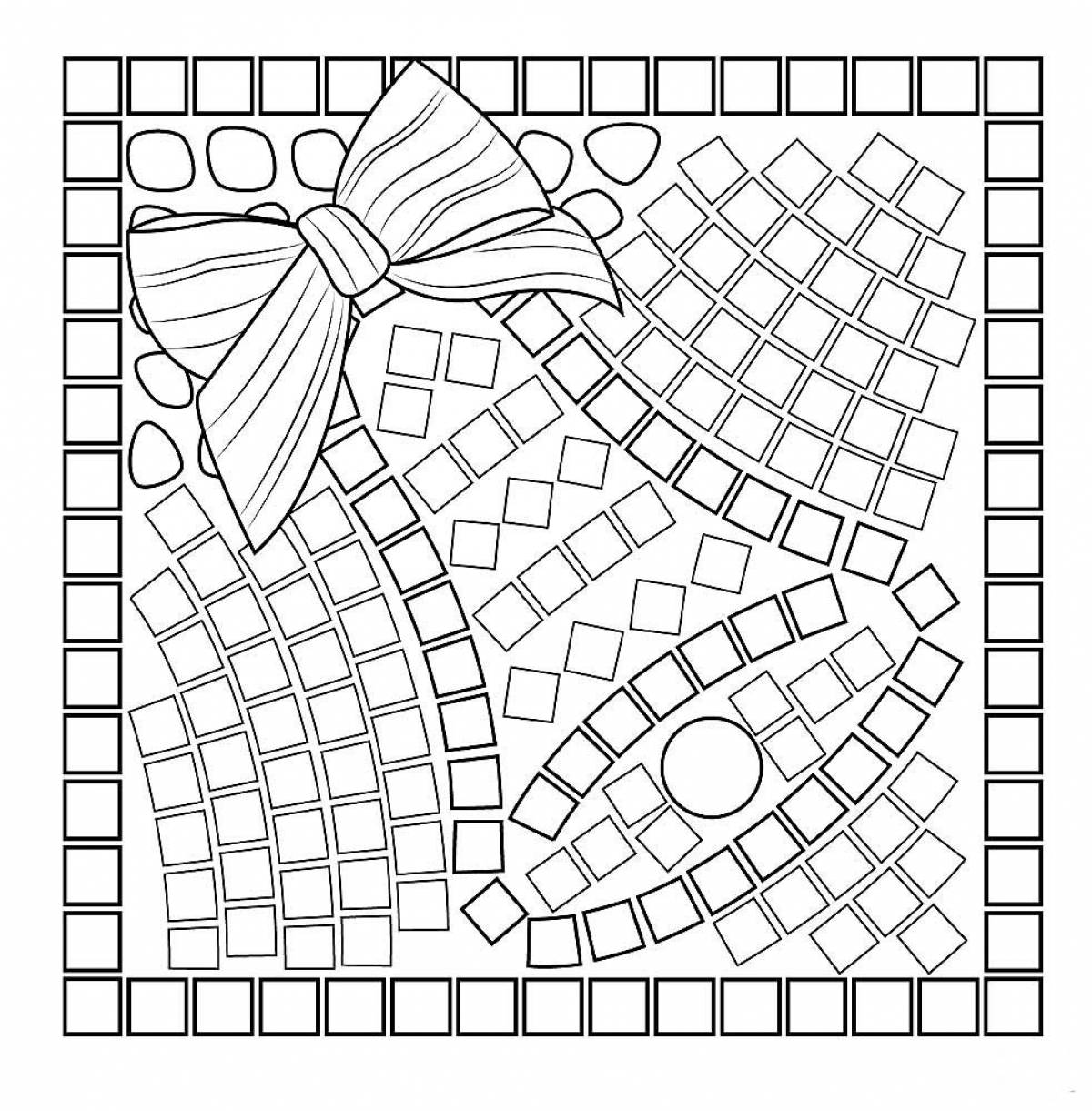 Образцы картинок мозаика для детей