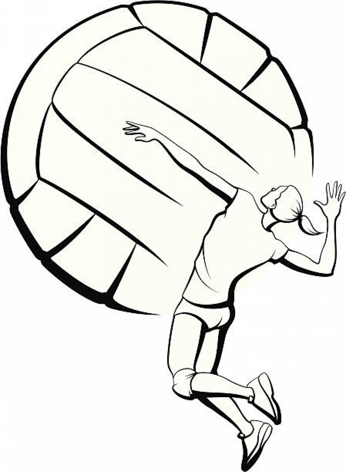 Волейбол рисунки для срисовки