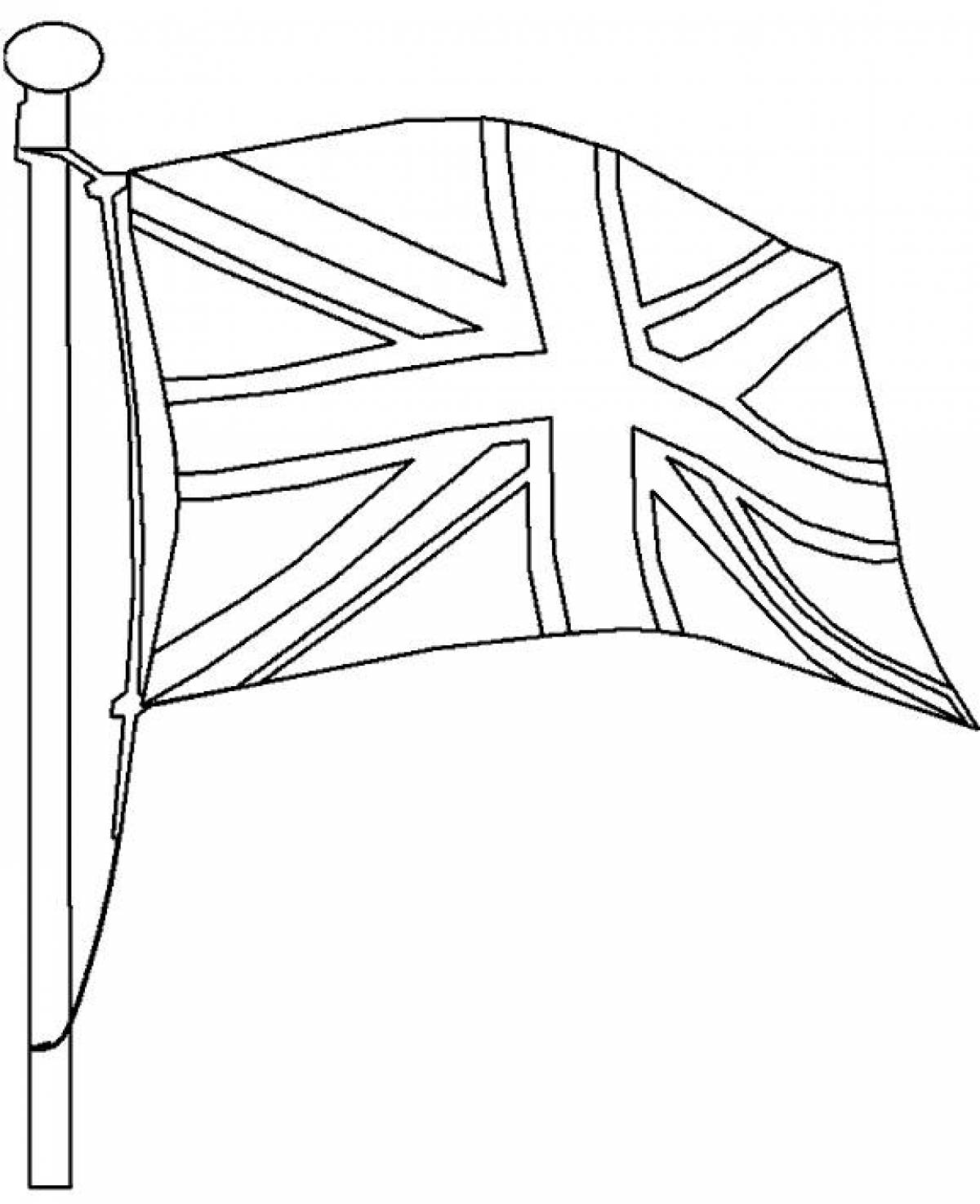 Британский флаг раскраска