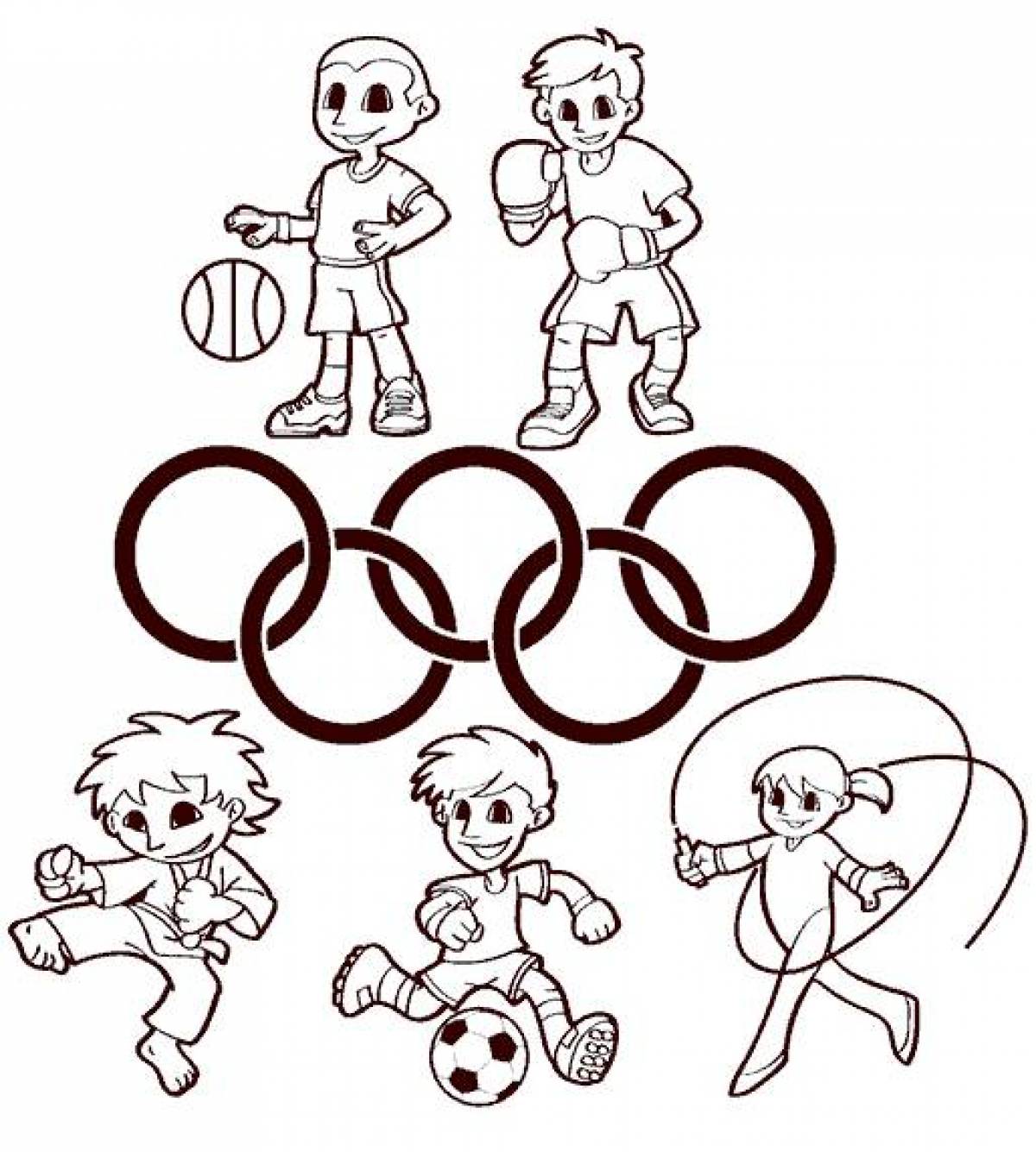 Раскраска Олимпийские игры #2