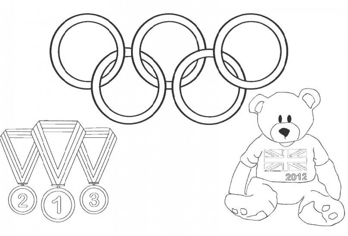 Раскраска Олимпийские игры #1