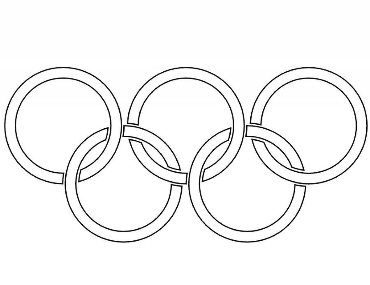 Олимпийские игры рисунок легко. Олимпийские игры разукрашки кольца. Олимпийские кольца раскраска. Олимпийские кольца для раскрашивания.