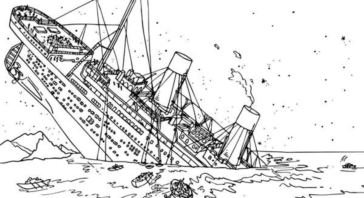 Титаник тонет
