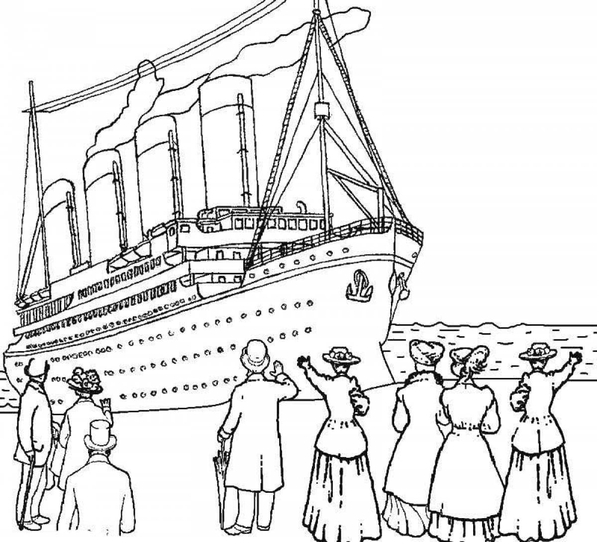 Departure of the titanic