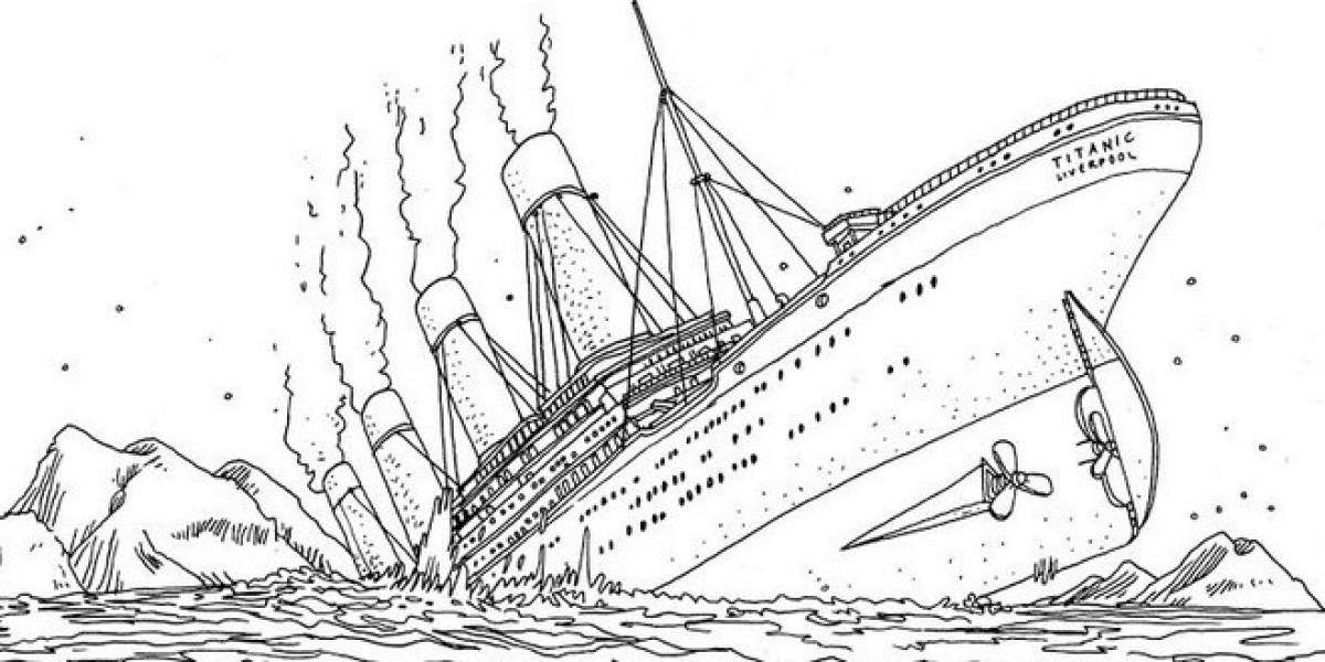 Sinking titanic