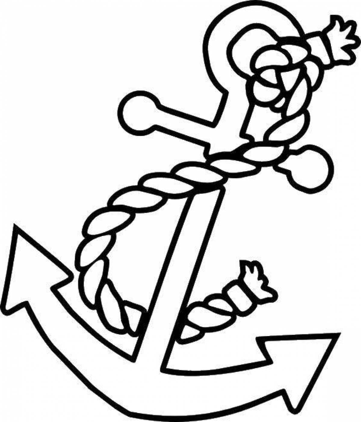 Anchor on a rope