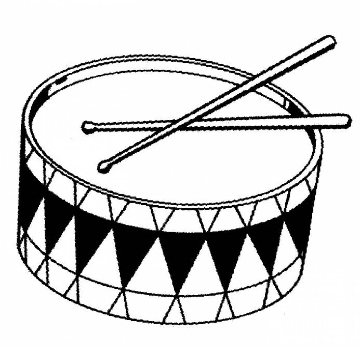 Drum coloring pages