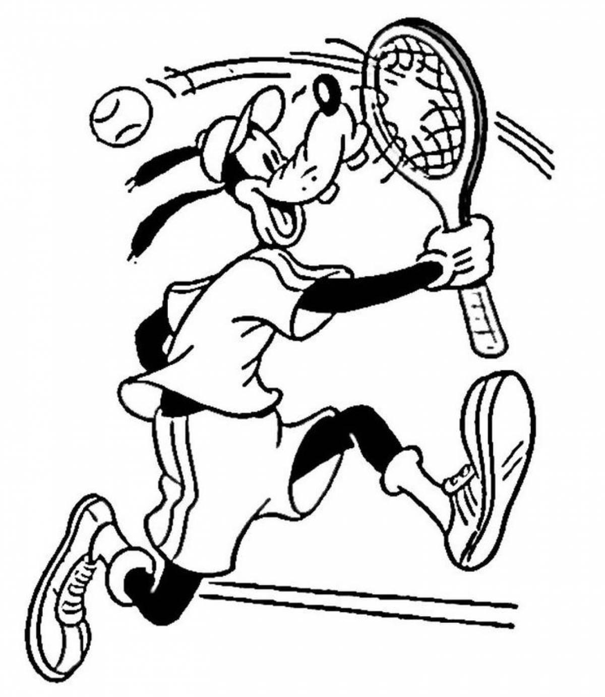 Goofy and tennis