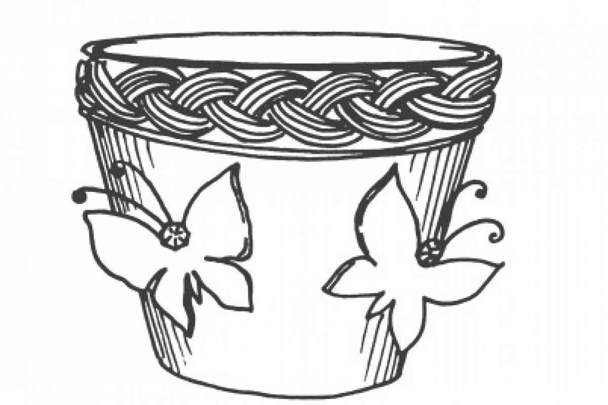 Pot of butterflies