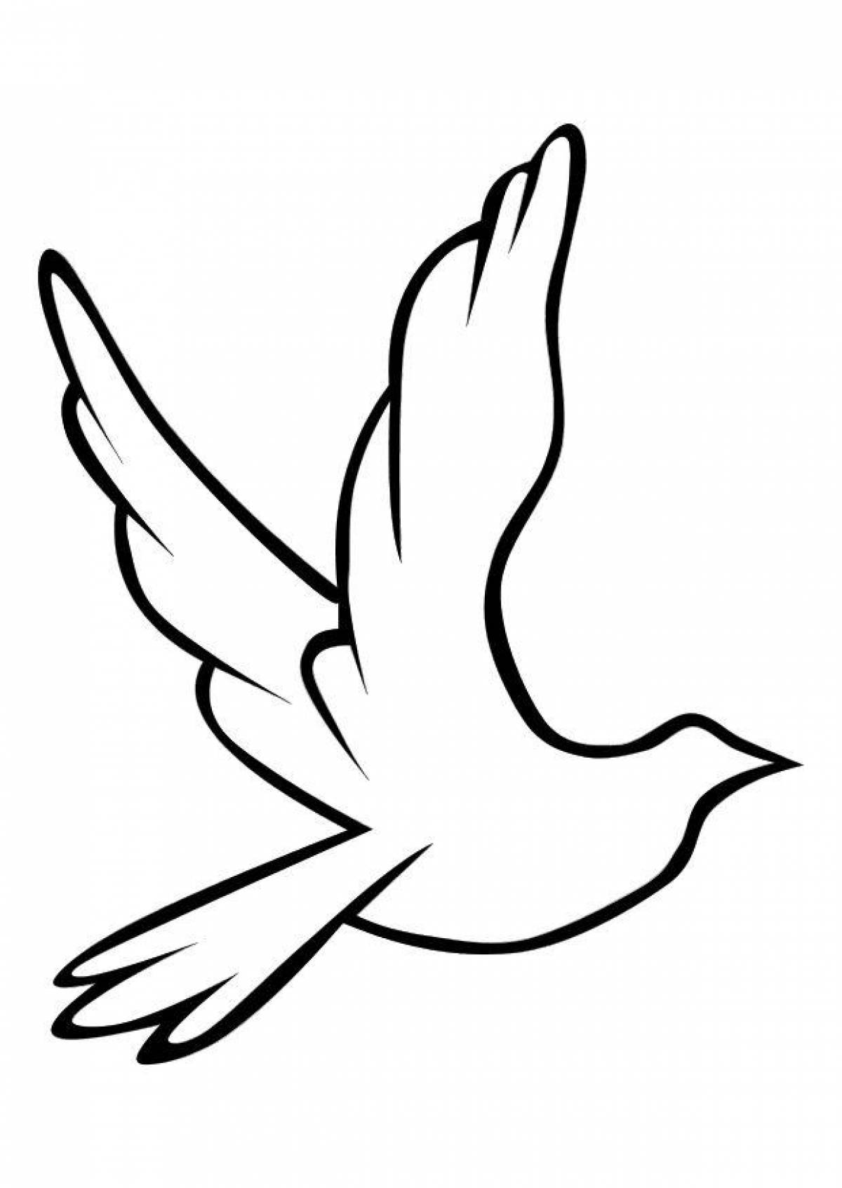 Peace dove coloring pages