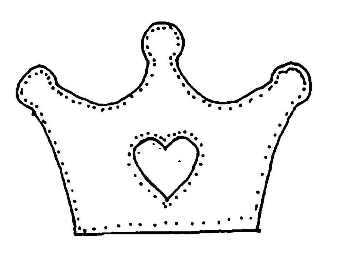 Crown with heart