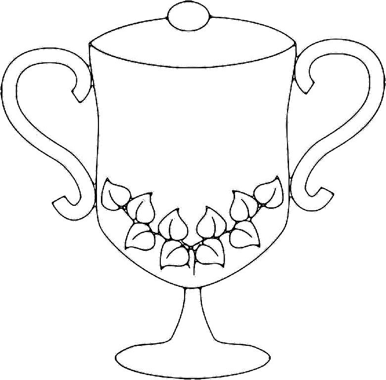 Cup with leaves