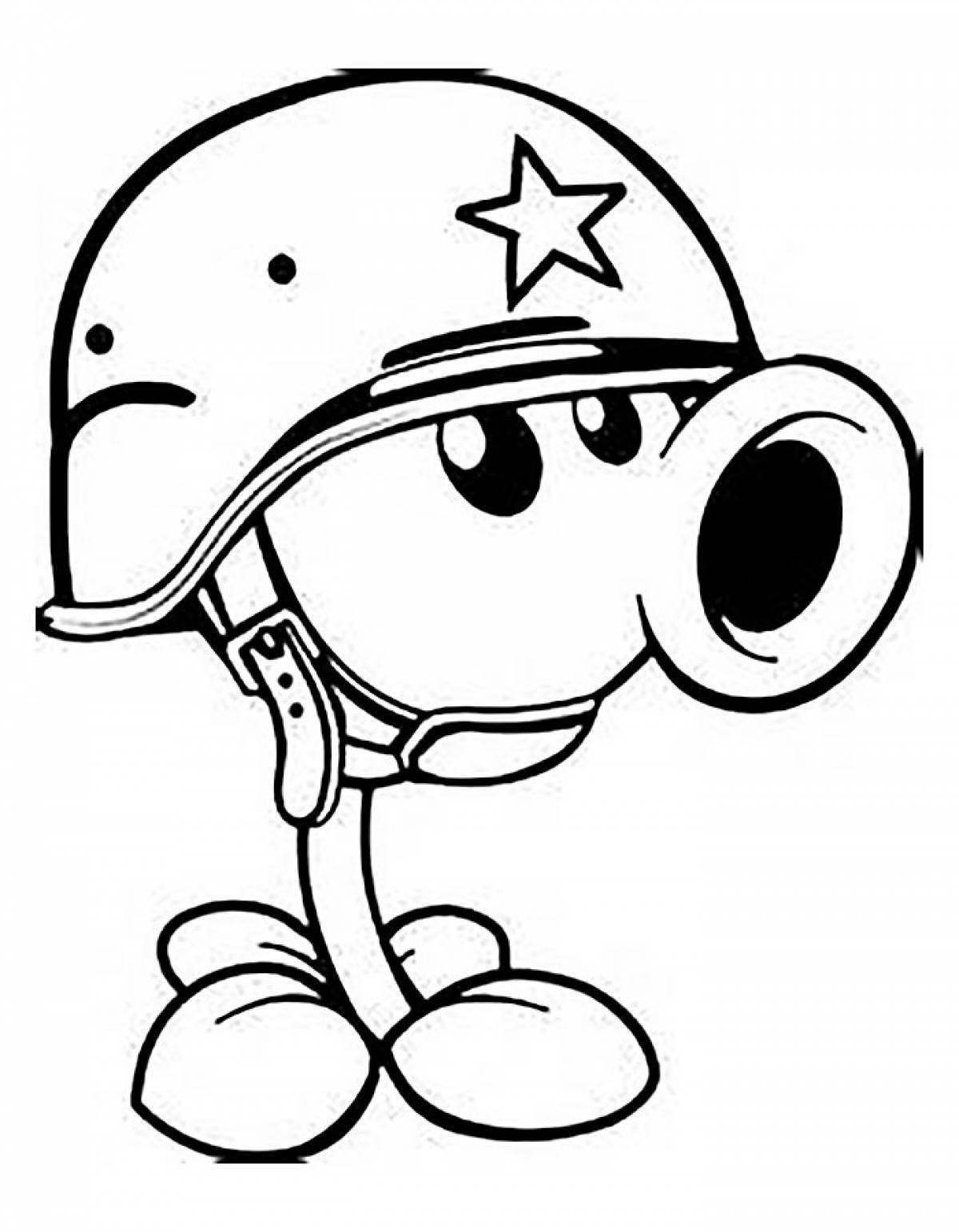 Pea Shooter coloring page