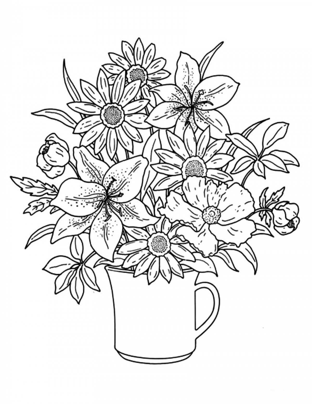 Flowers in a mug