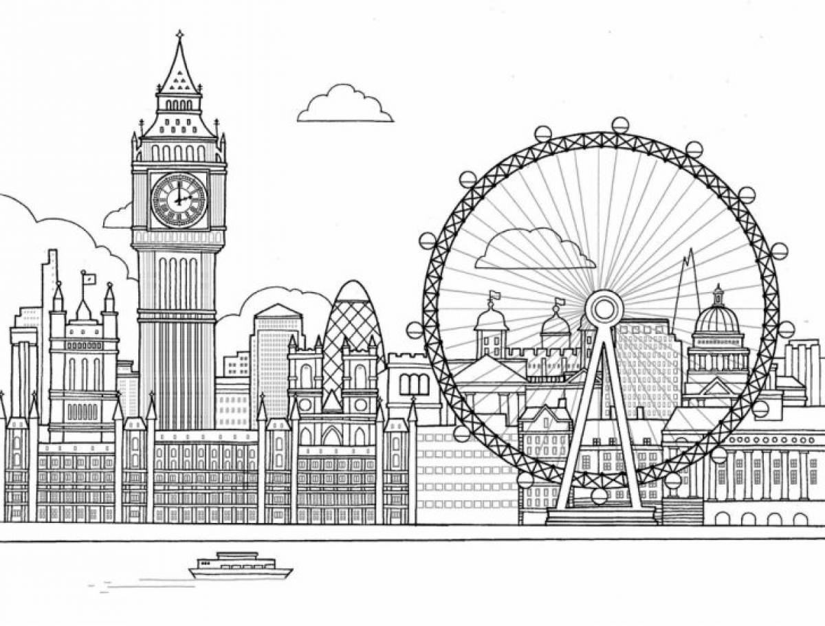 London. Ferris wheel