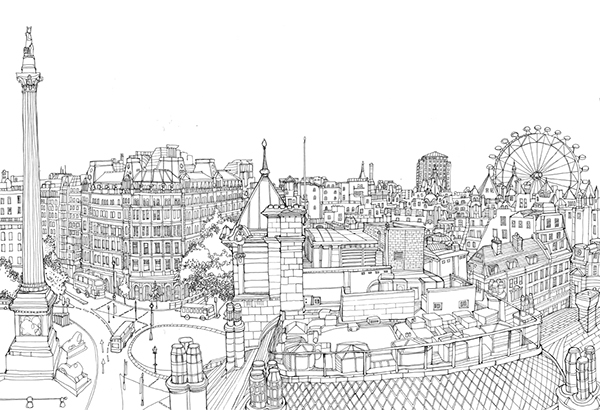 London coloring page