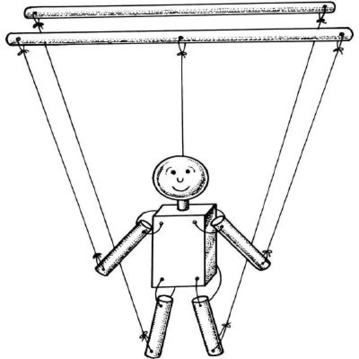 Photo Puppet coloring page