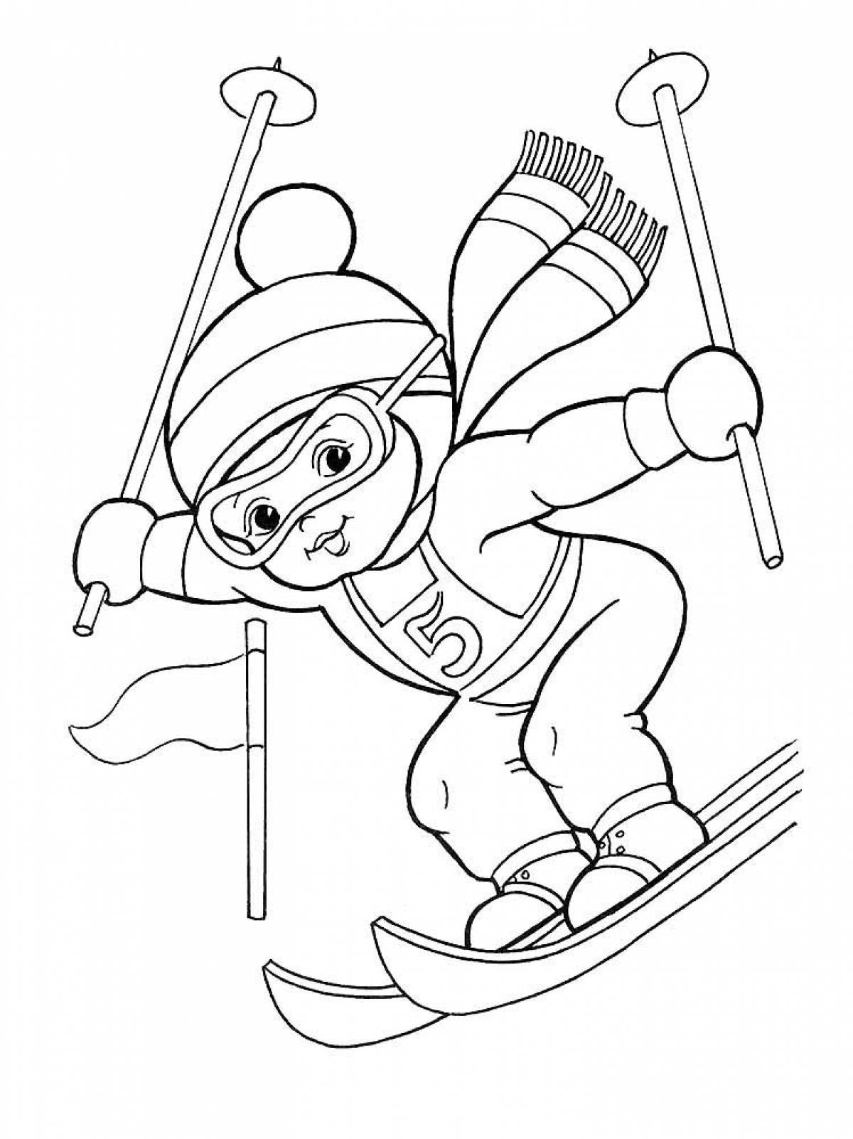 Photo Boy skiing