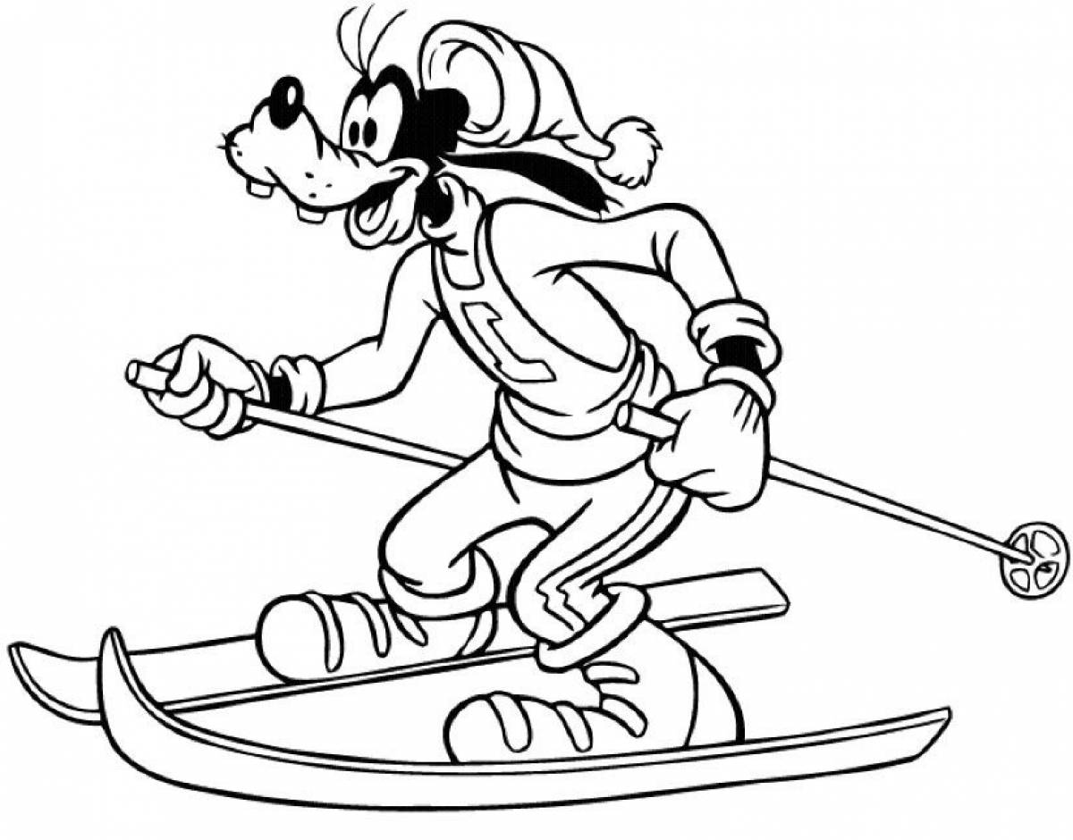 Photo Goofy on skis