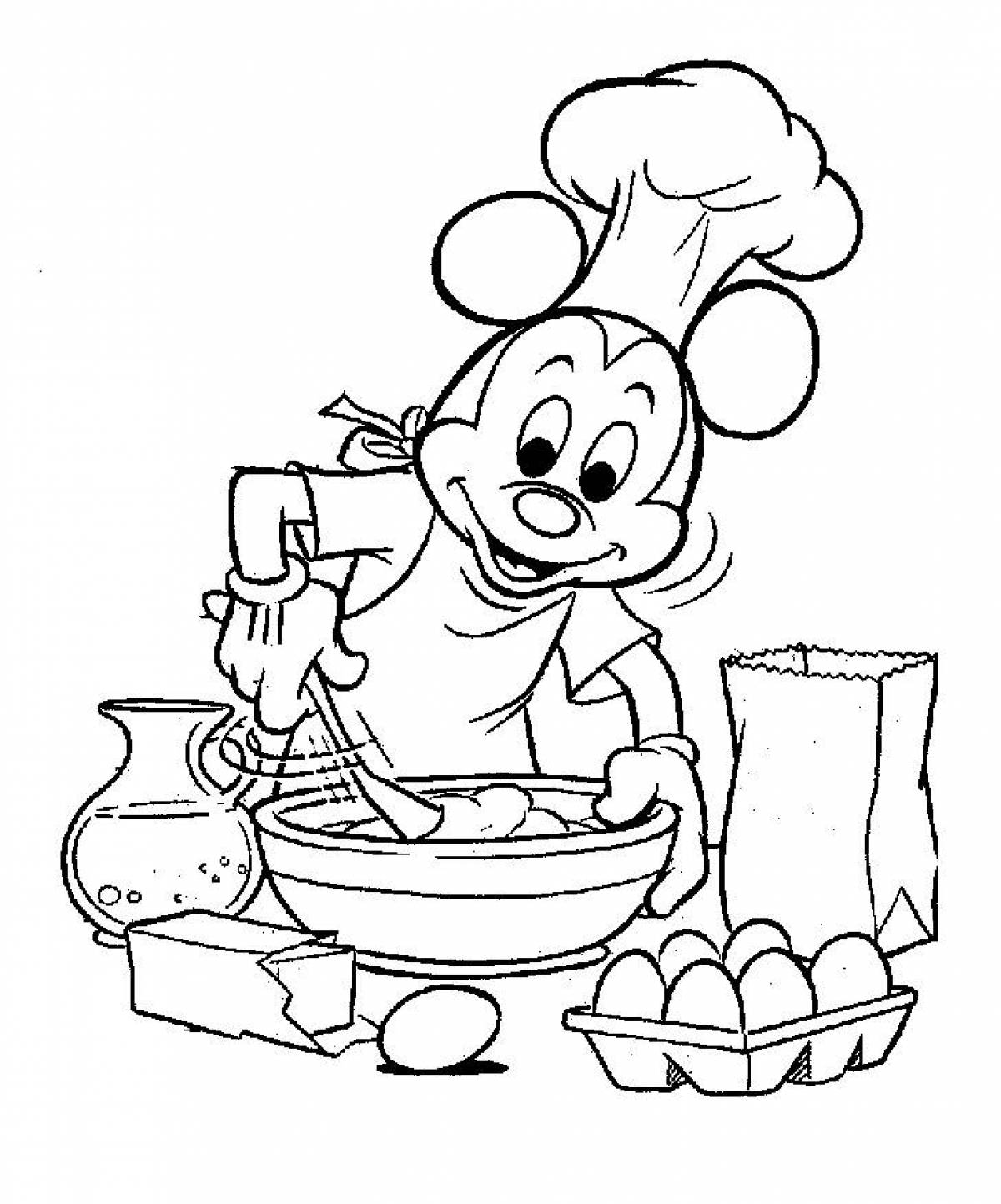 Mickey the chef