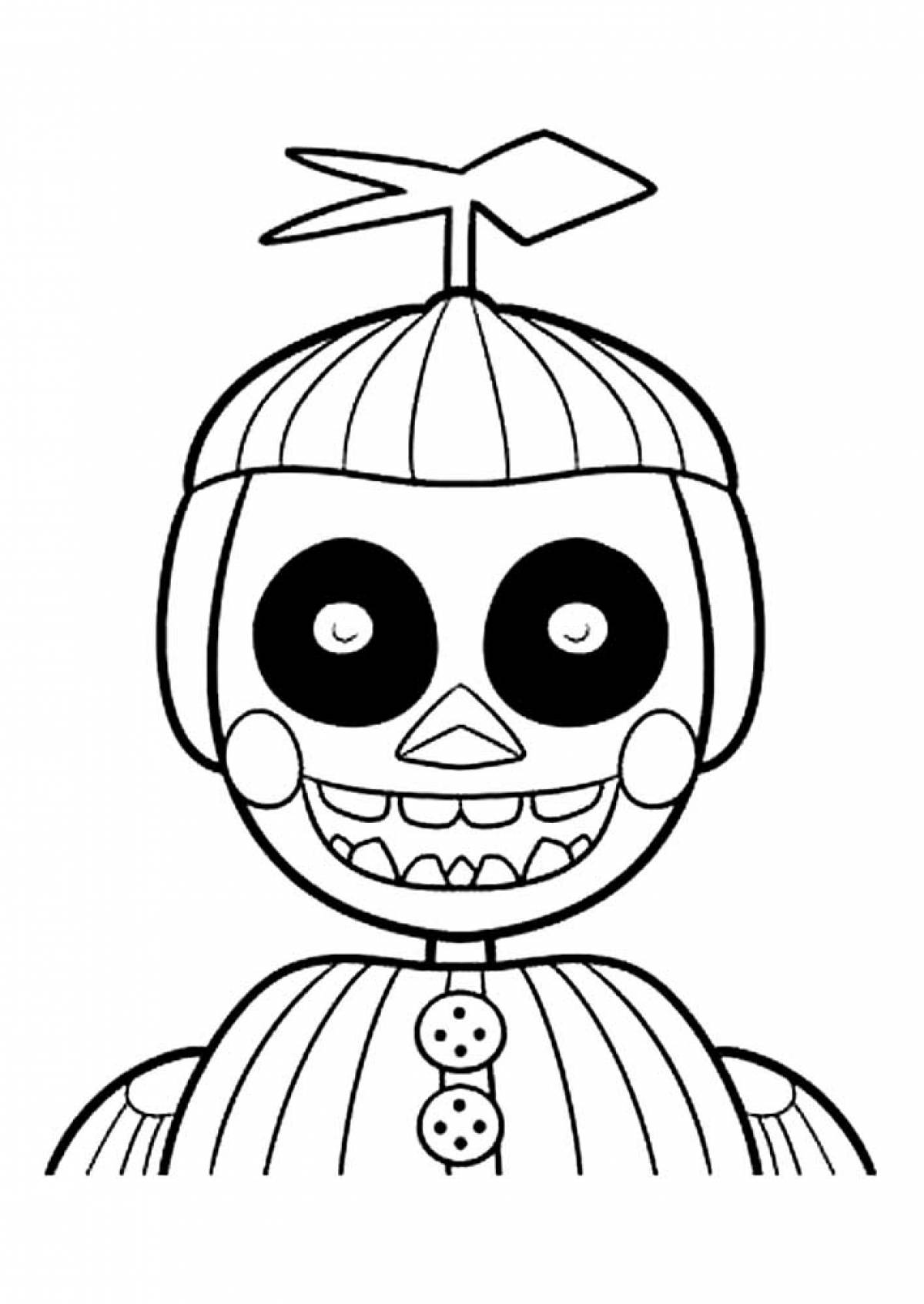 Animatronic coloring page