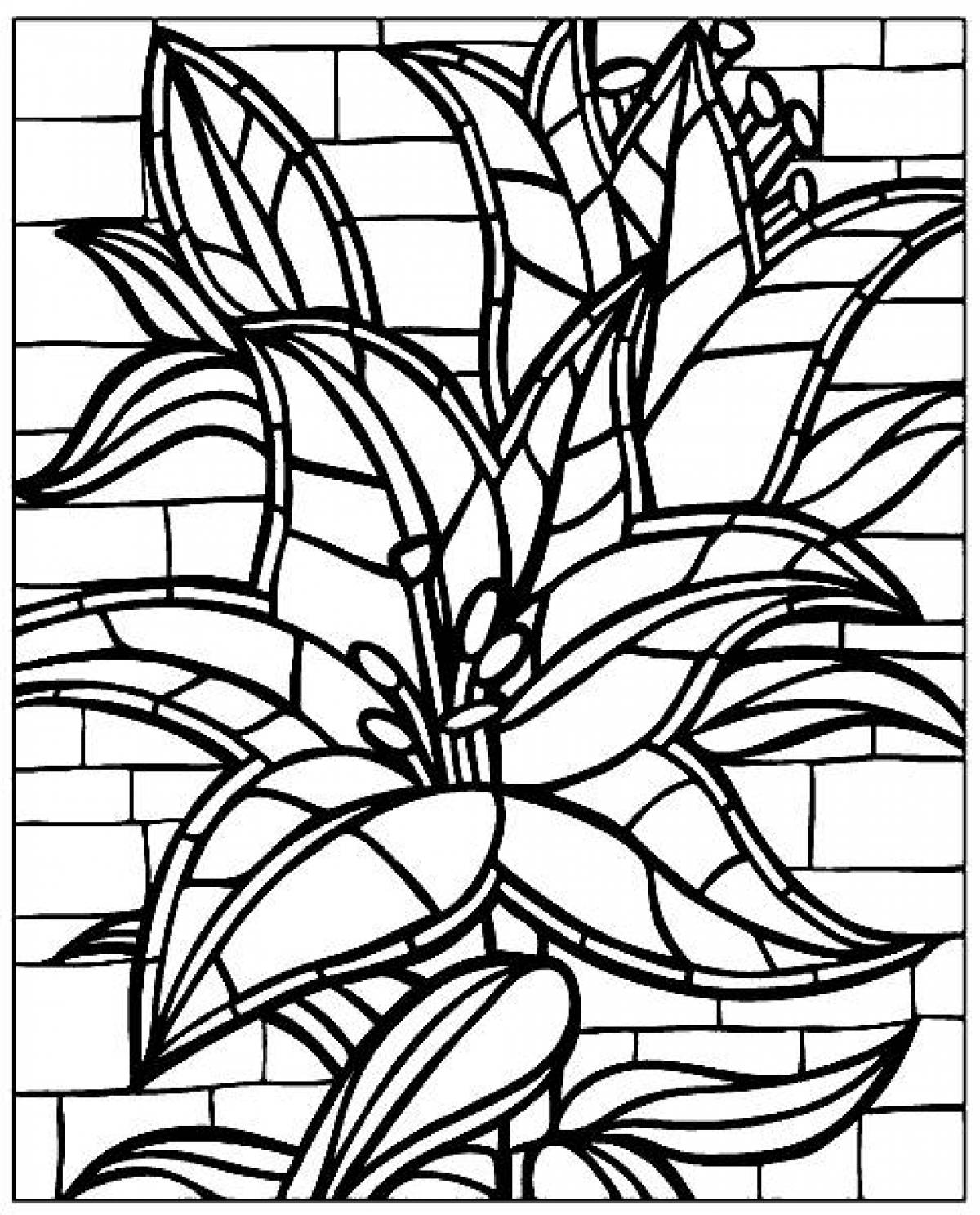 Lily mosaic