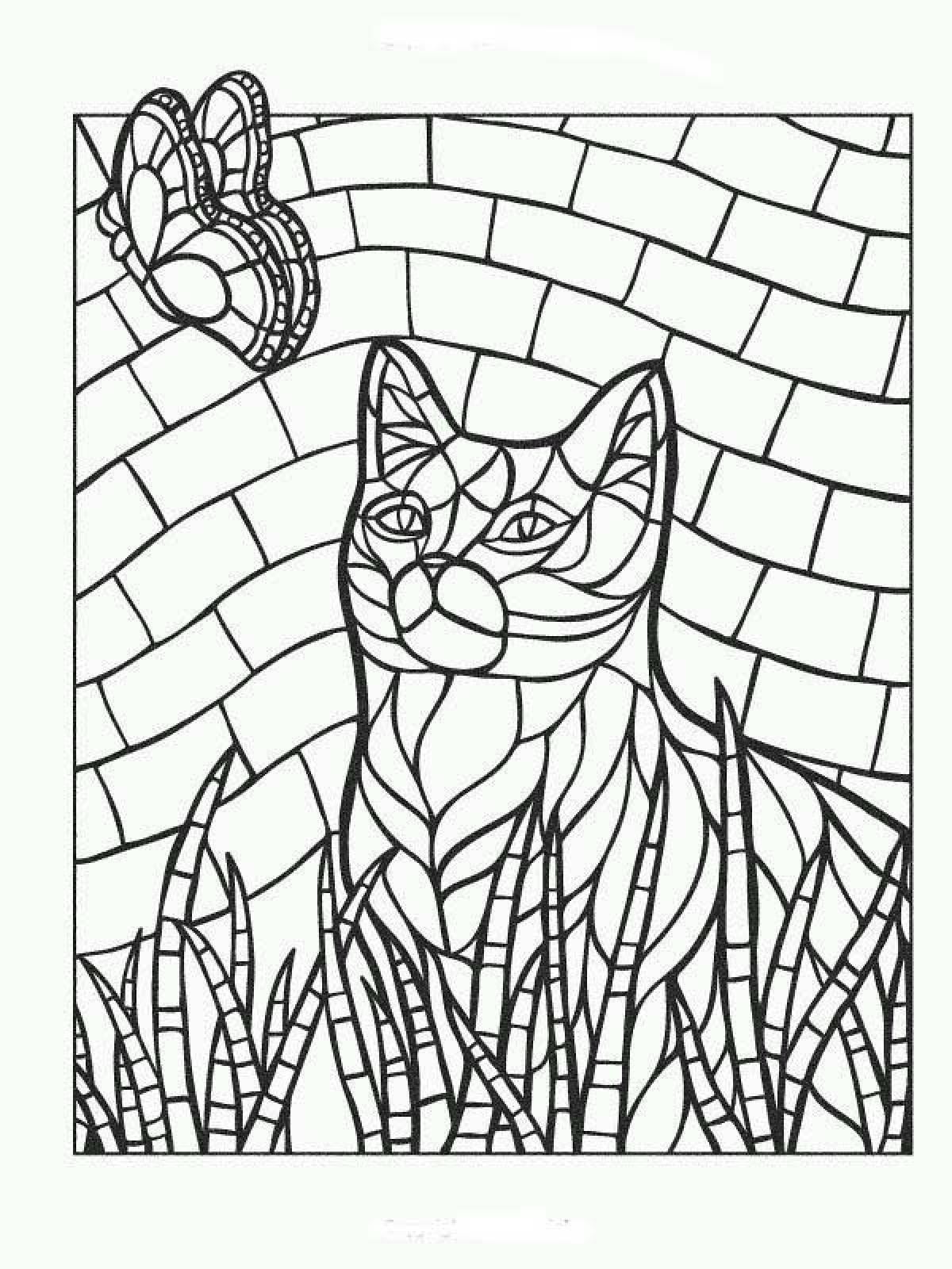 Мозаика кошка