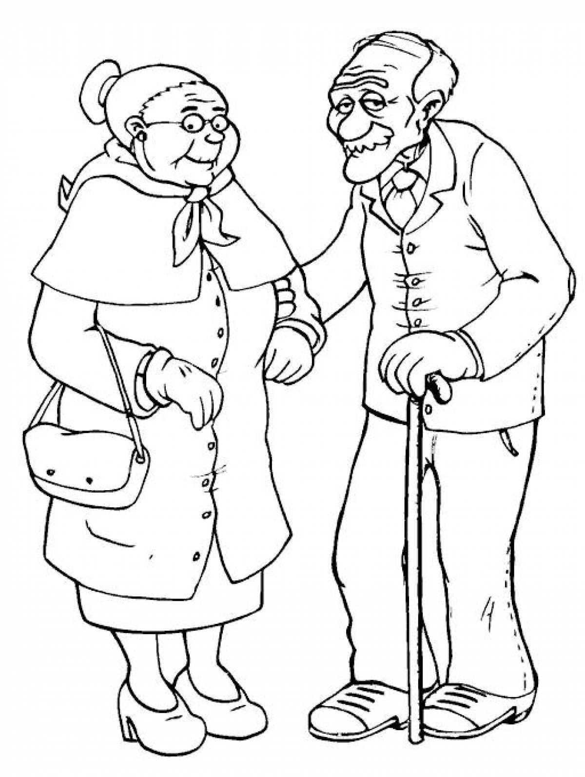 Grandmother and grandfather